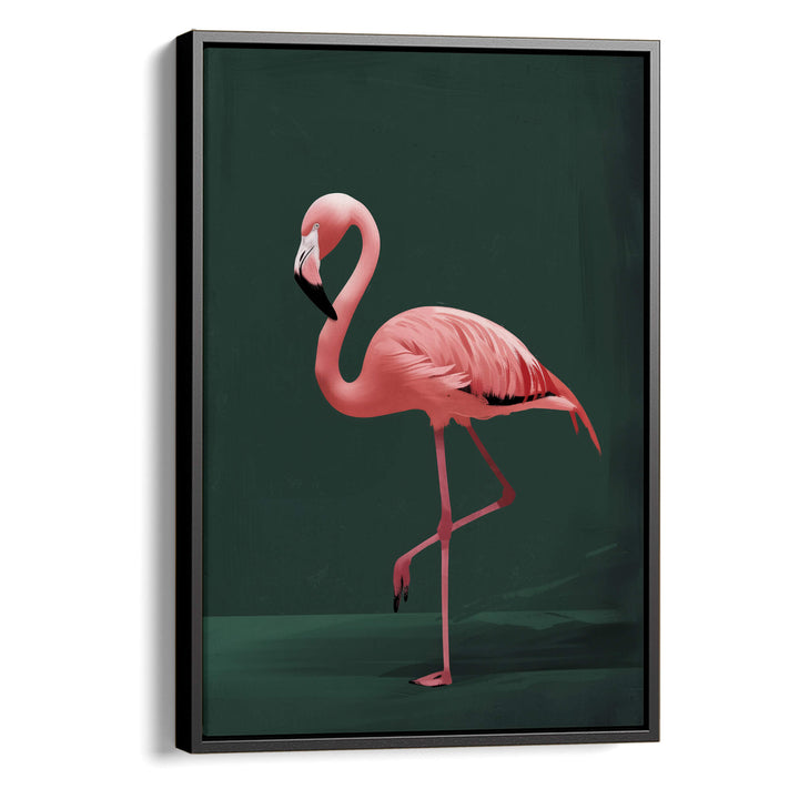 Pink Flamingo Print Wall Art Moncasso