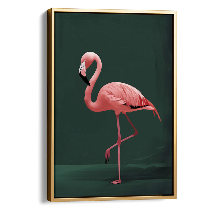 Pink Flamingo Print Wall Art Moncasso