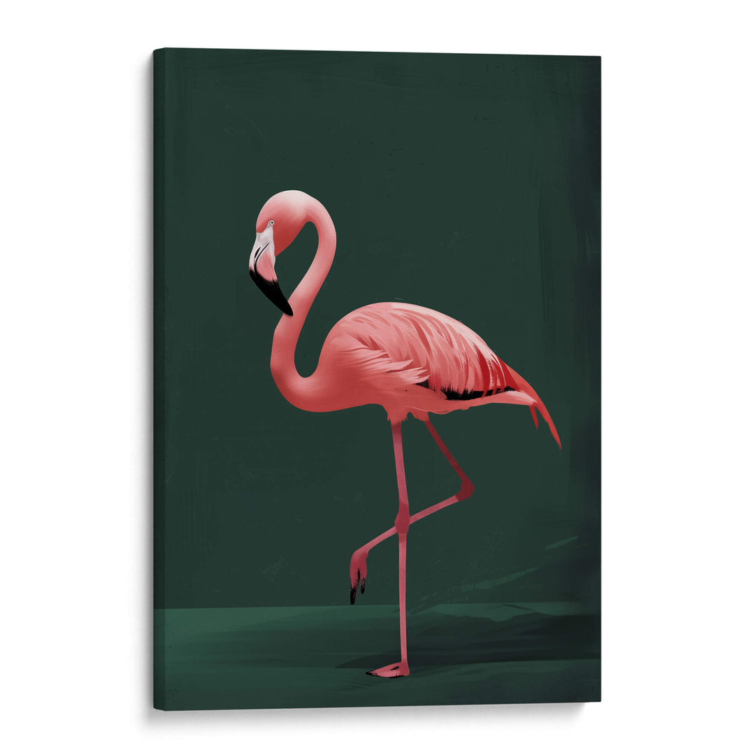 Pink Flamingo Print Wall Art Moncasso