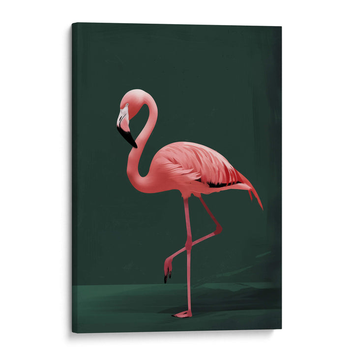 Pink Flamingo Print Wall Art Moncasso