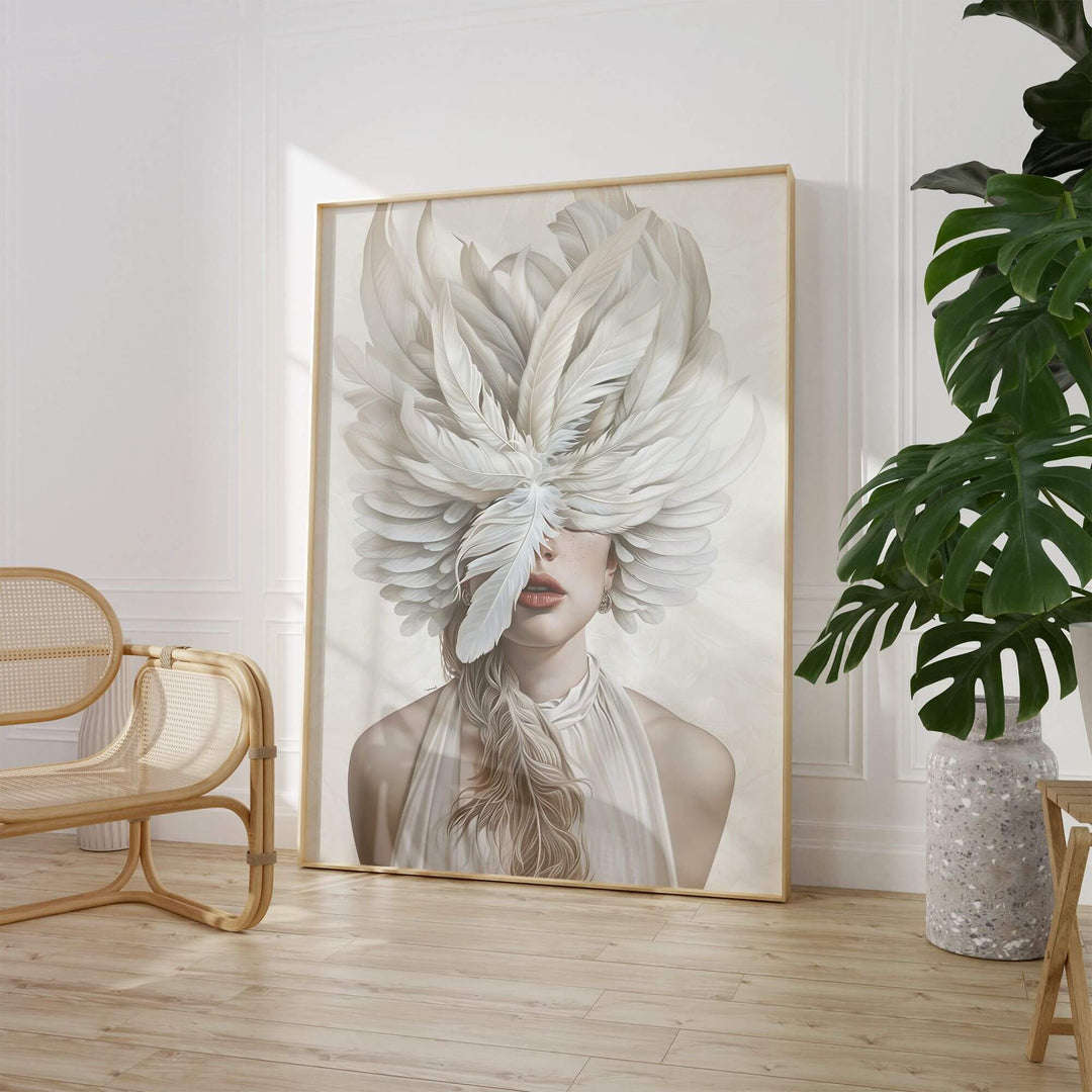 Plume Print Wall Art Moncasso
