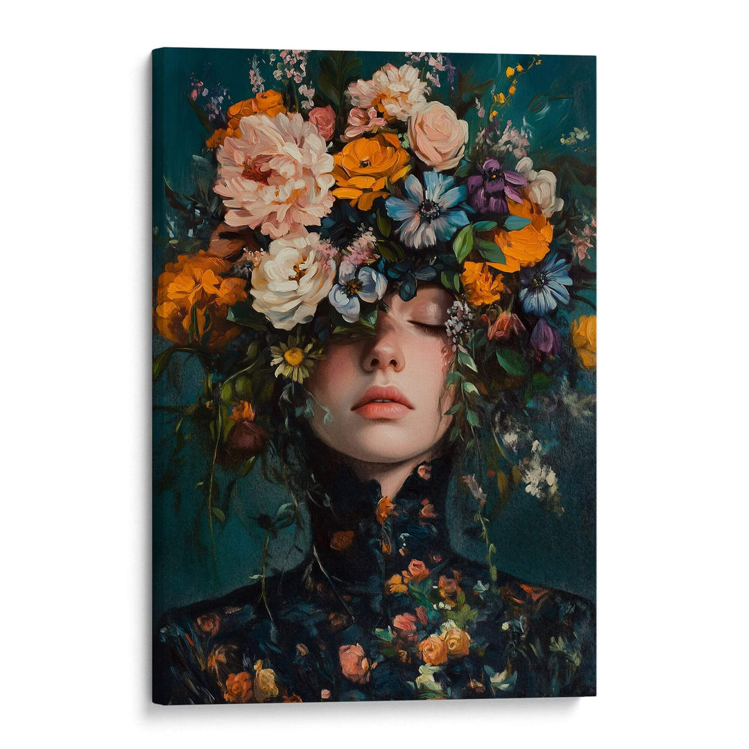 Victorian Flowers Print Wall Art Moncasso