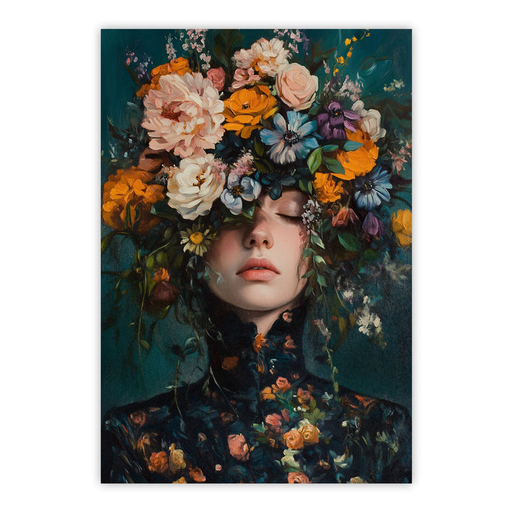 Victorian Flowers Print Wall Art Moncasso