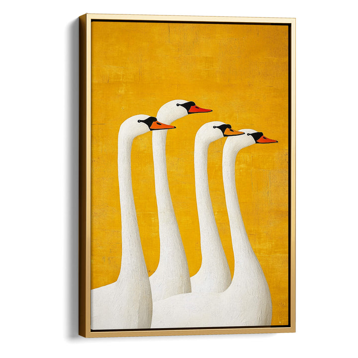 Swans Print Wall Art Moncasso