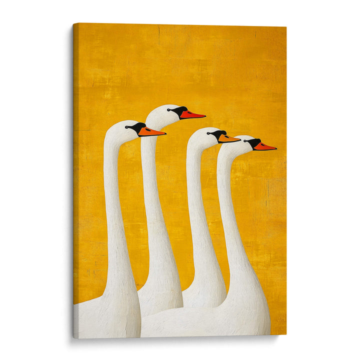 Swans Print Wall Art Moncasso