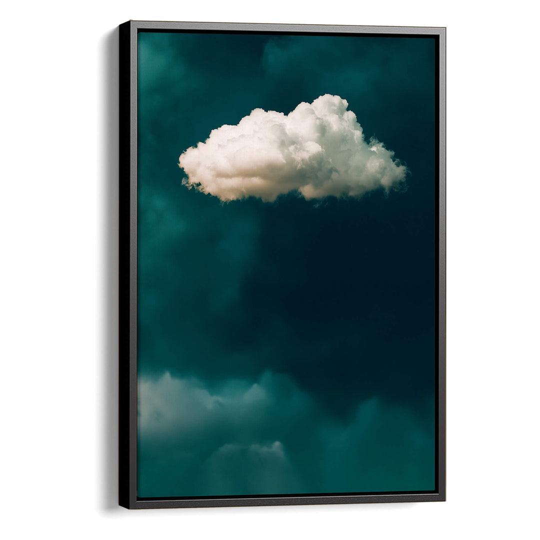 Teal Cloud No1 Print Wall Art Moncasso