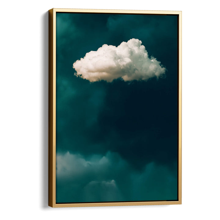 Teal Cloud No1 Print Wall Art Moncasso