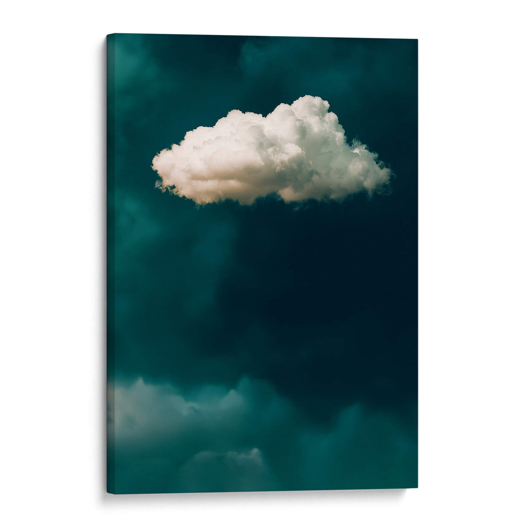 Teal Cloud No1 Print Wall Art Moncasso