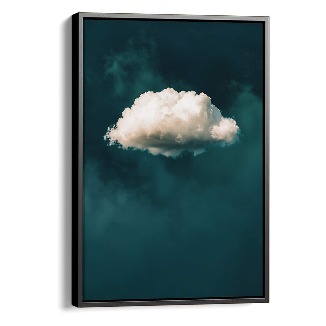 Teal Cloud No2 Print Wall Art Moncasso