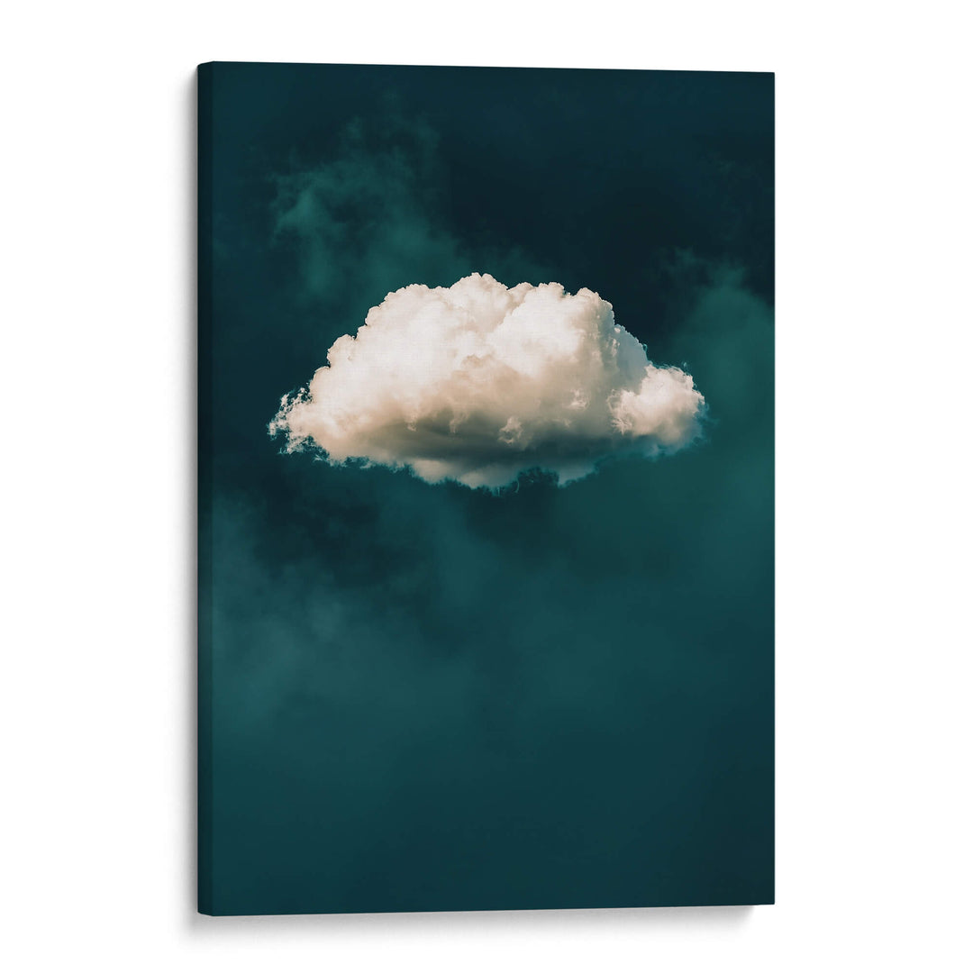 Teal Cloud No2 Print Wall Art Moncasso