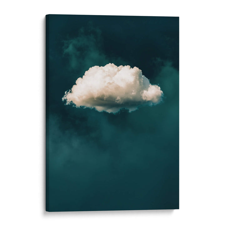 Teal Cloud No2 Print Wall Art Moncasso