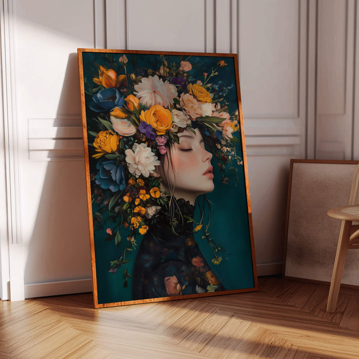 Victorian Flowers No2 Print Wall Art Moncasso