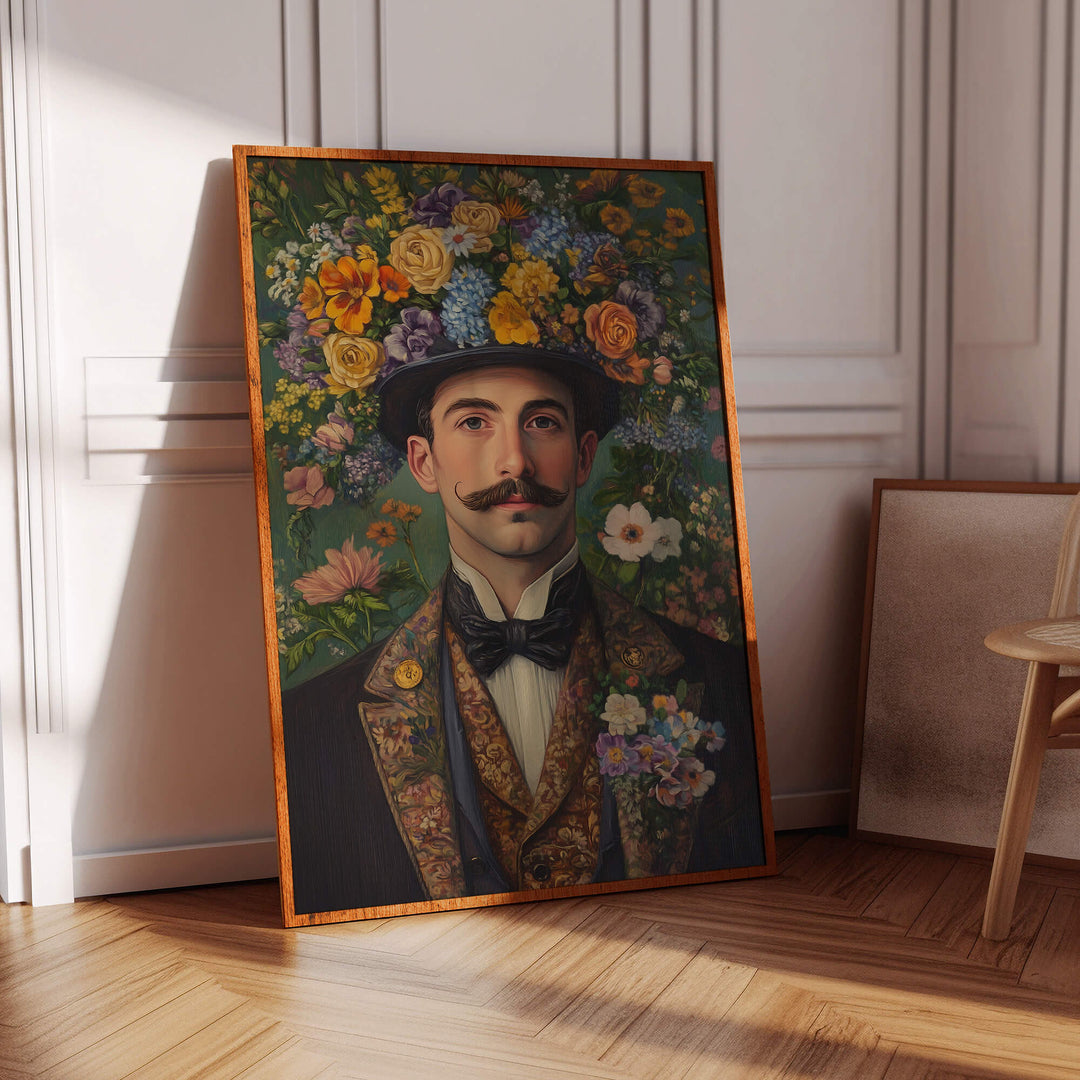 Victorian Gentleman No3 Print Wall Art Moncasso