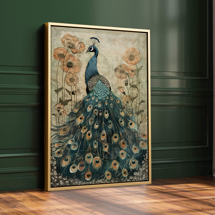 Enchanted Peacock Print Wall Art Moncasso
