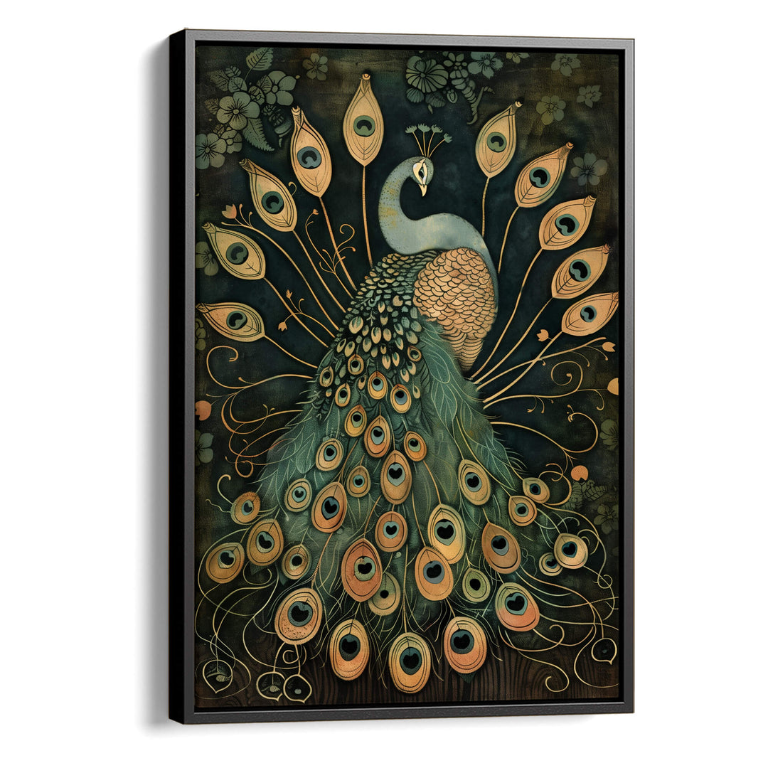 Vintage Peacock No3 Print Wall Art Moncasso