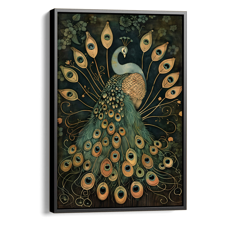 Vintage Peacock No3 Print Wall Art Moncasso