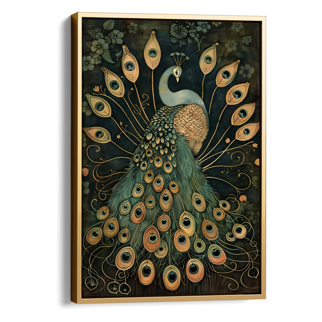 Vintage Peacock No3 Print Wall Art Moncasso
