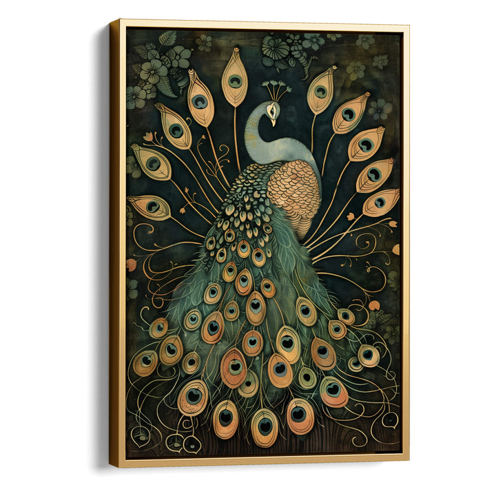 Vintage Peacock No3 Print Wall Art Moncasso