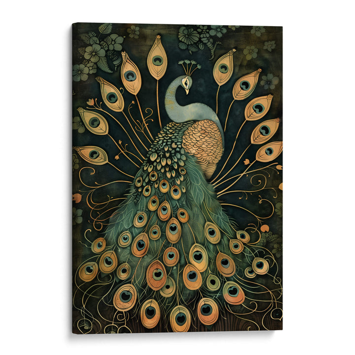 Vintage Peacock No3 Print Wall Art Moncasso
