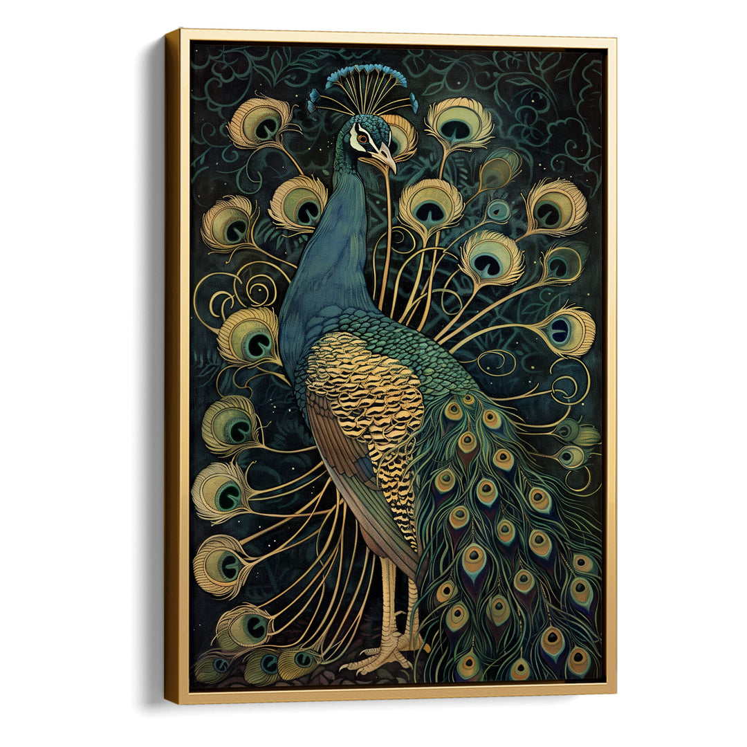 Vintage Peacock No4 Print Wall Art Moncasso