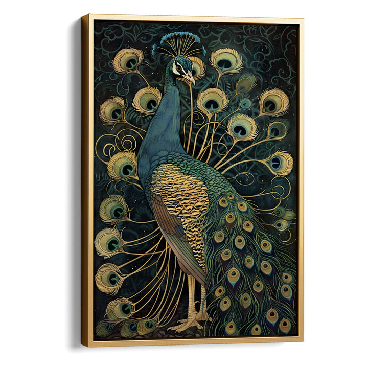 Vintage Peacock No4 Print Wall Art Moncasso