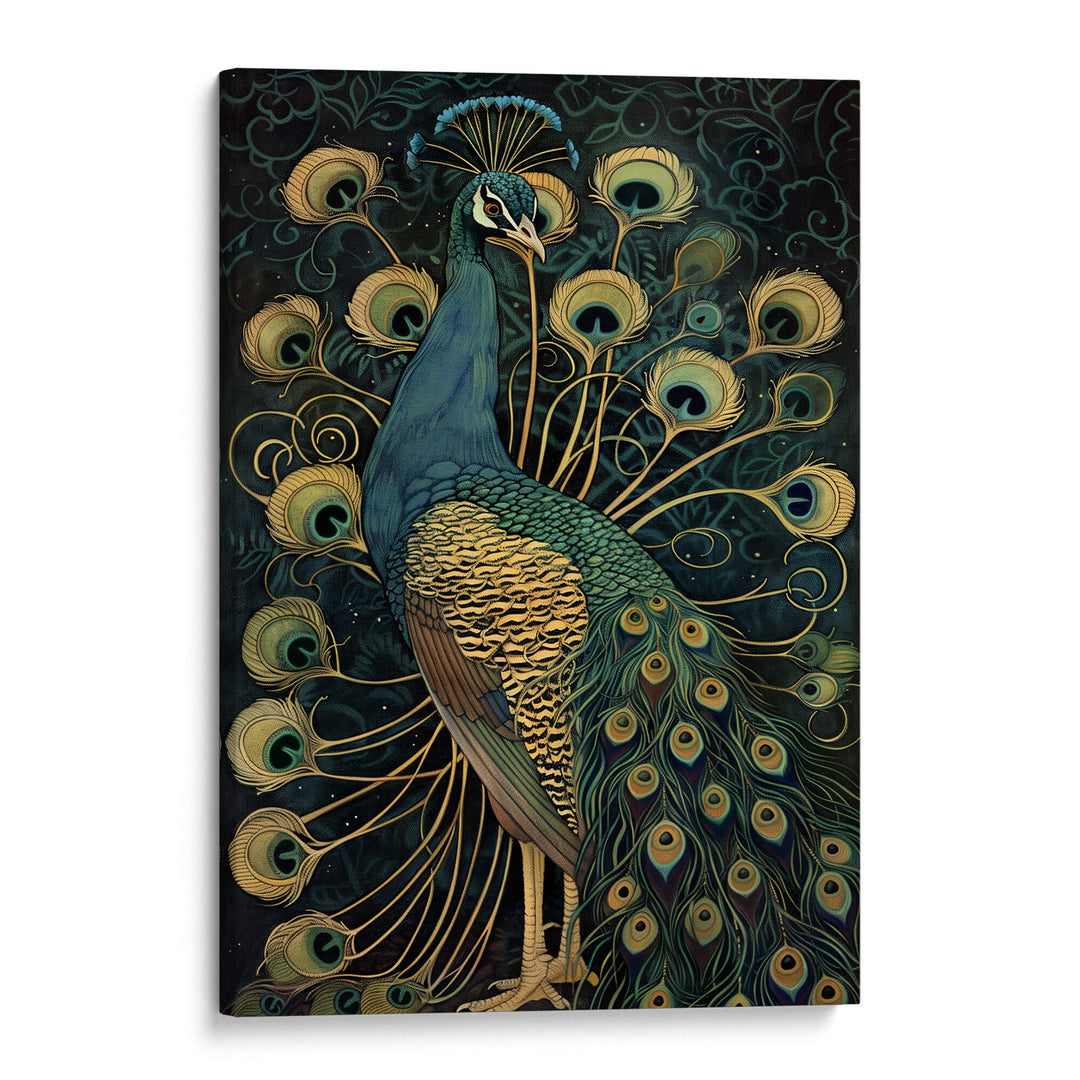 Vintage Peacock No4 Print Wall Art Moncasso