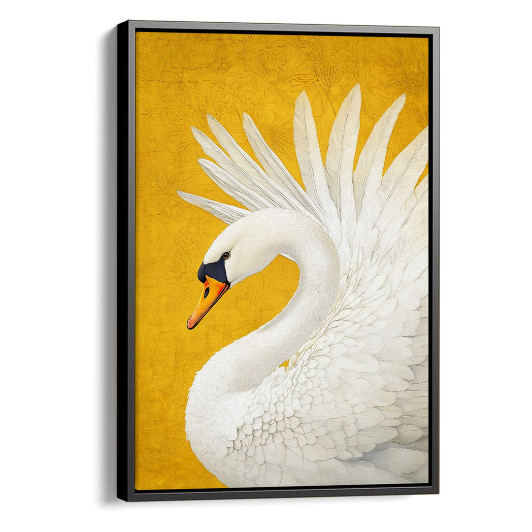 White Swan No1 Print Wall Art Moncasso