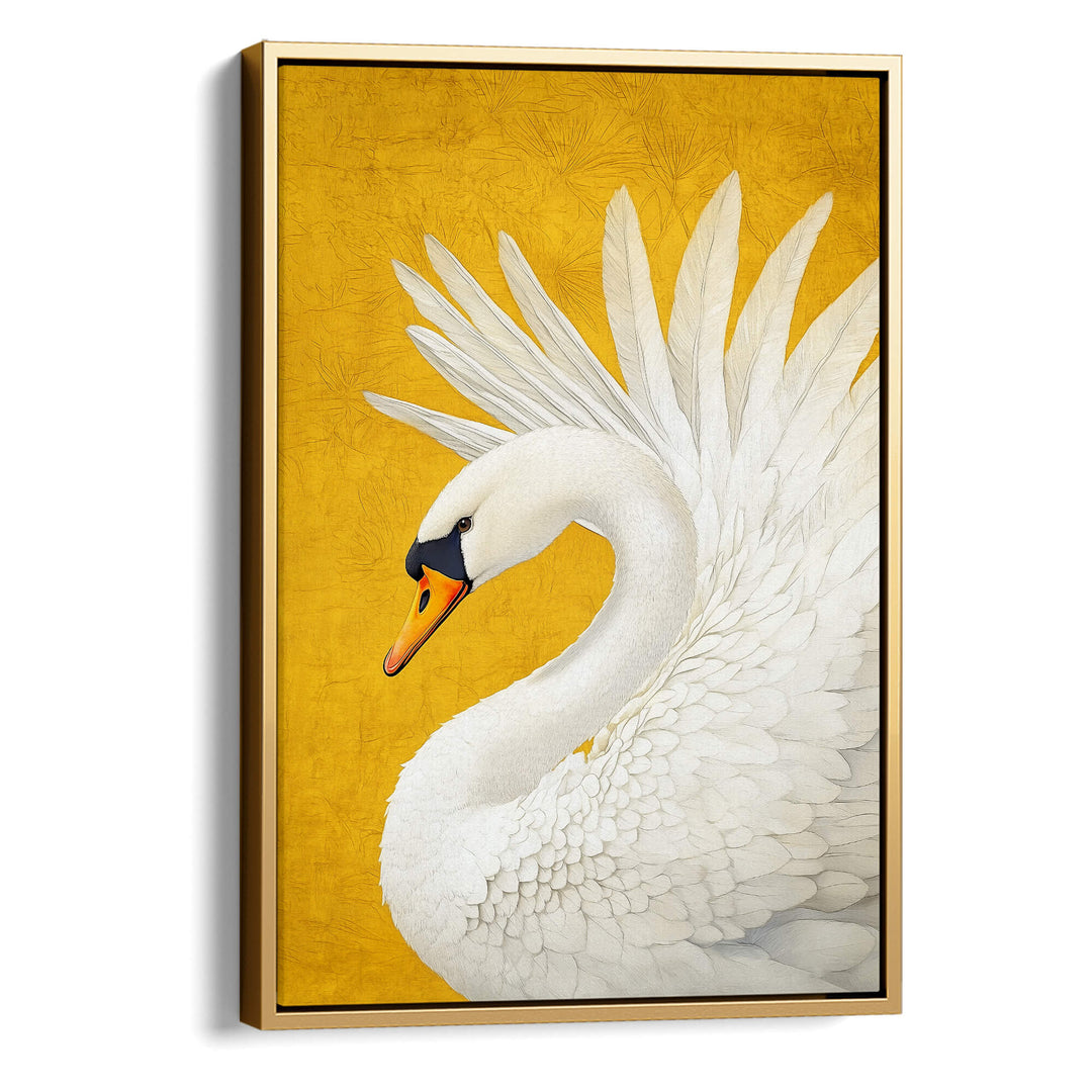 White Swan No1 Print Wall Art Moncasso