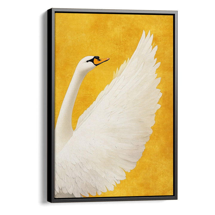White Swan No2 Print Wall Art Moncasso