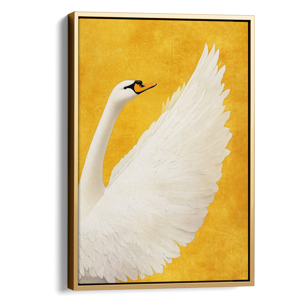 White Swan No2 Print Wall Art Moncasso