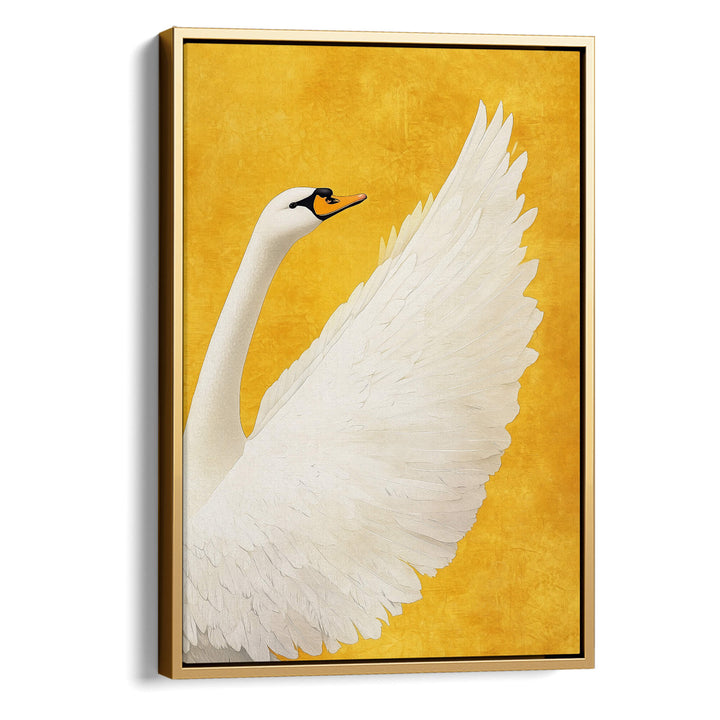 White Swan No2 Print Wall Art Moncasso