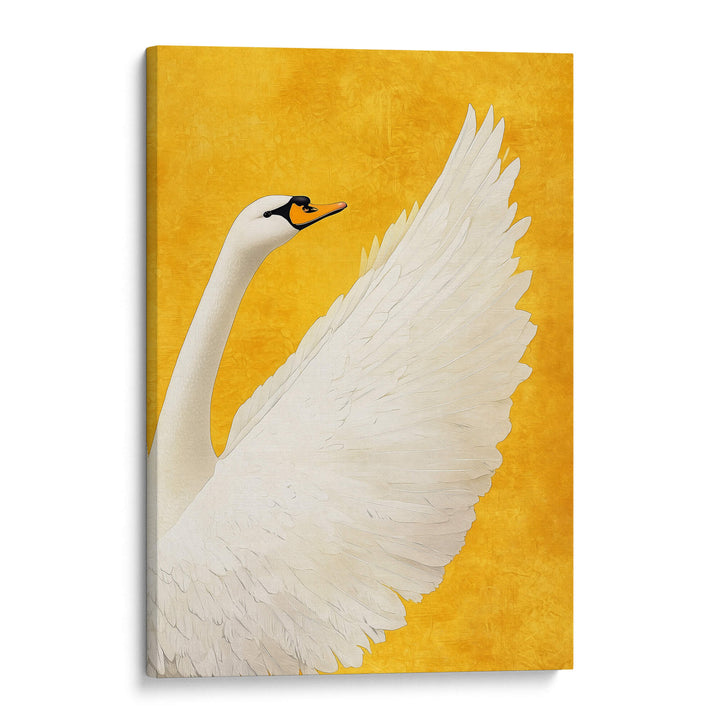 White Swan No2 Print Wall Art Moncasso