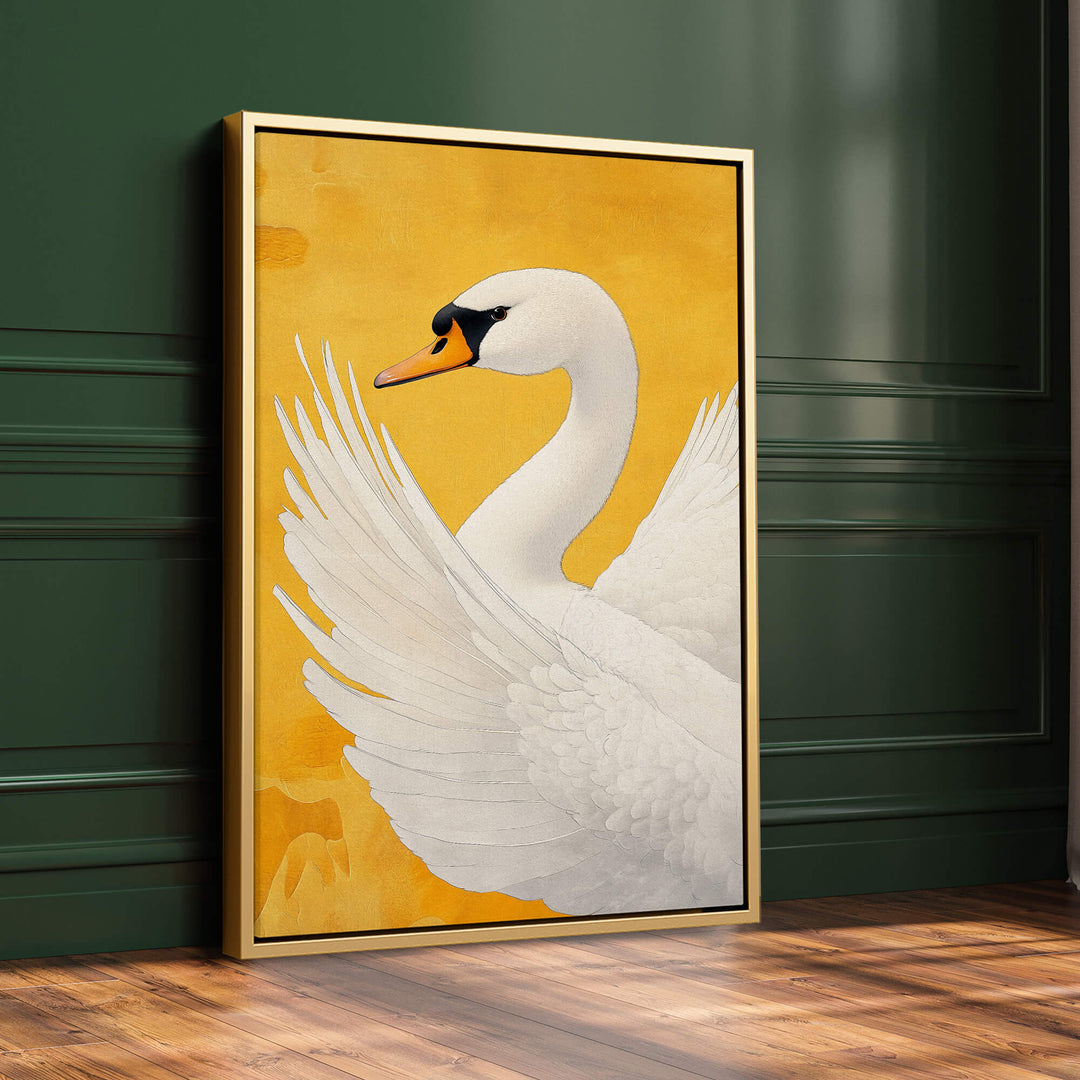 White Swan No3 Print Wall Art Moncasso