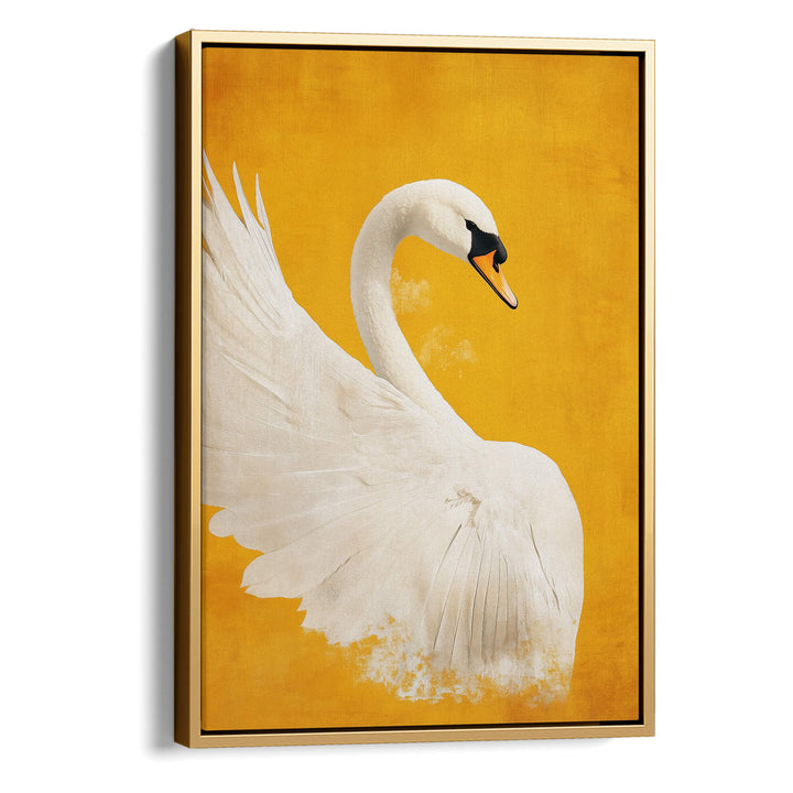 White Swan No4 Print Wall Art Moncasso