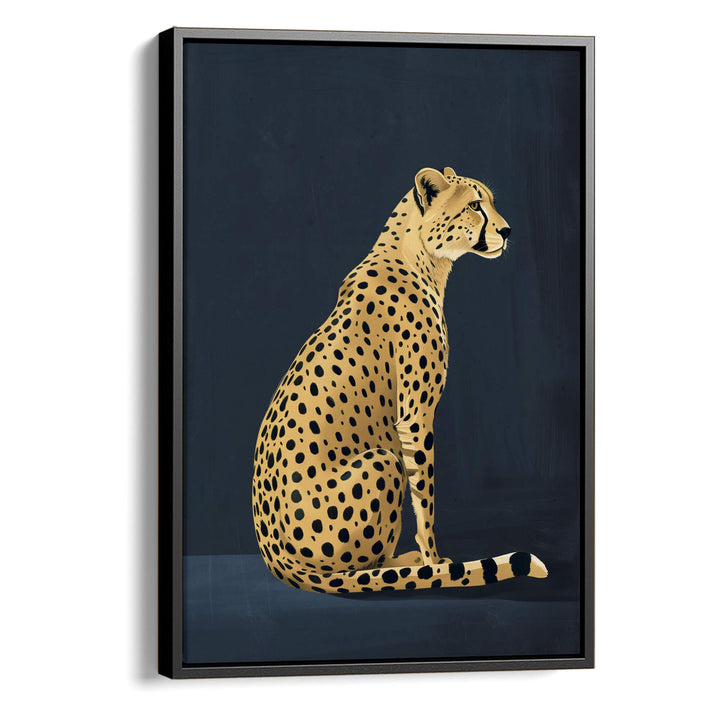 Yellow Cheetah Print Wall Art Moncasso