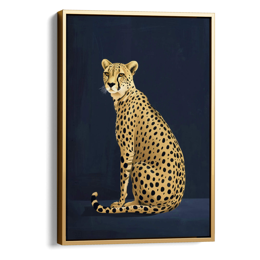 Yellow Cheetah No2 Print Wall Art Moncasso