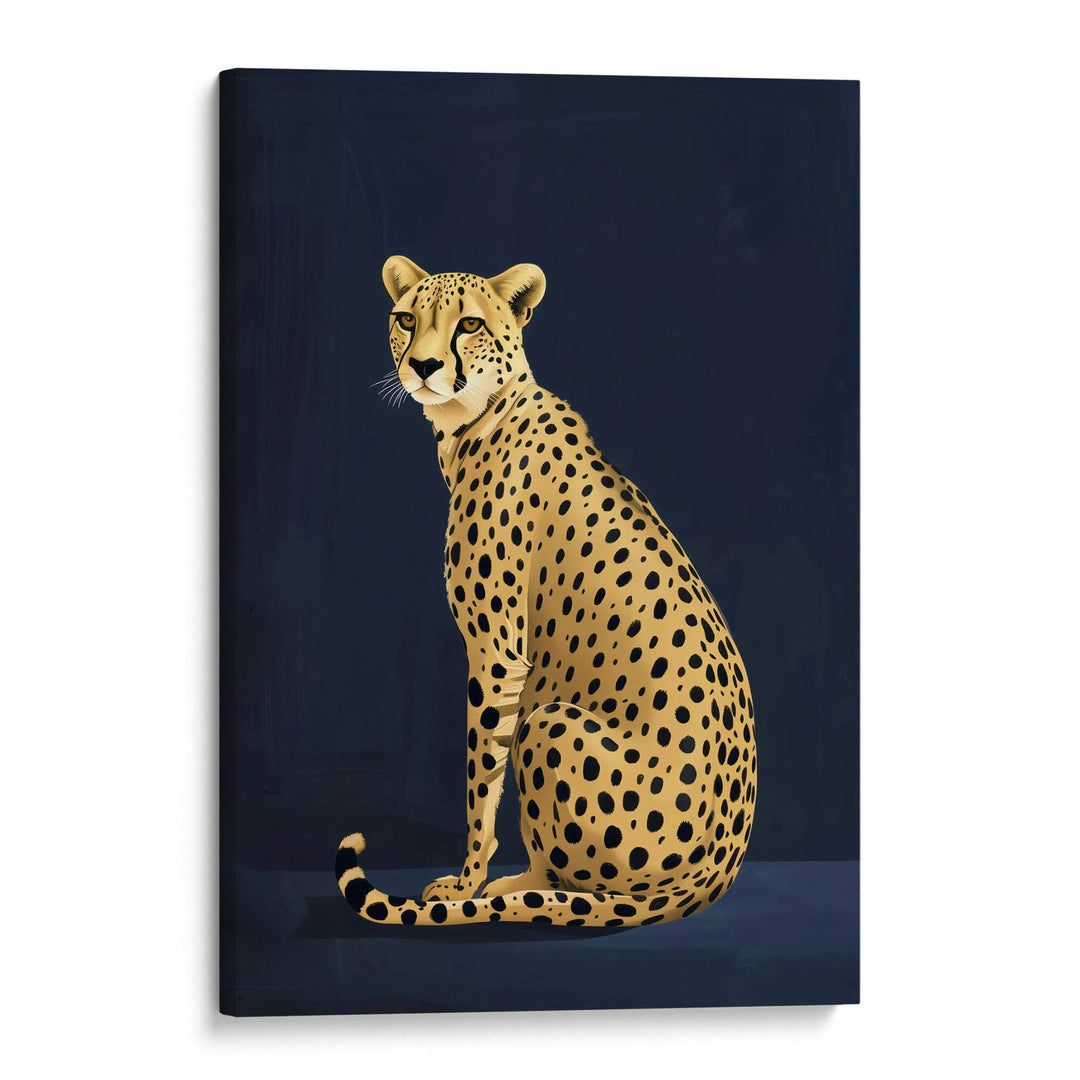 Yellow Cheetah No2 Print Wall Art Moncasso