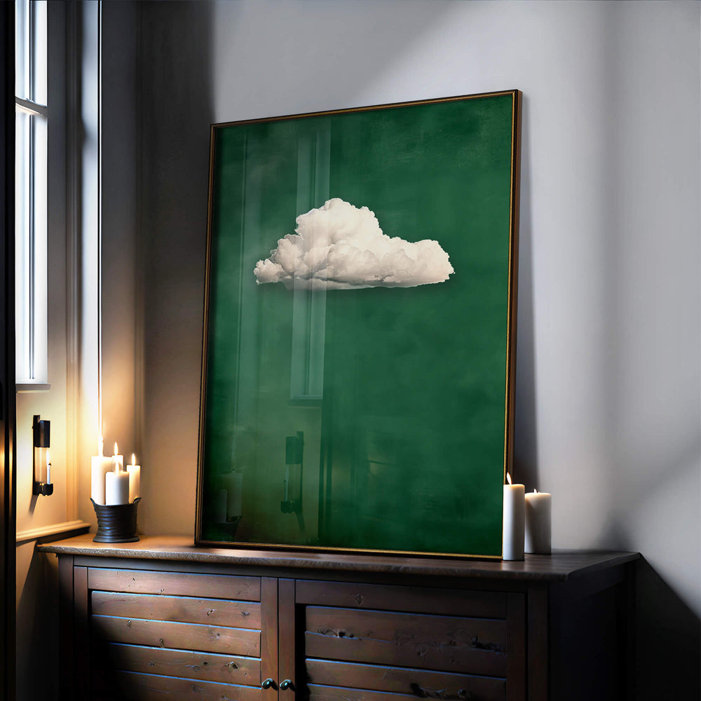 Emerald Cloud Print Wall Art Moncasso