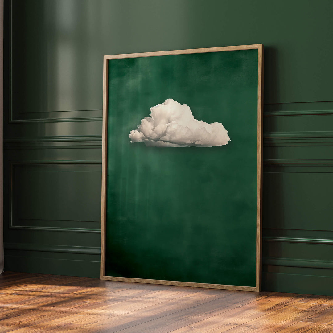 Emerald Cloud Print Wall Art Moncasso