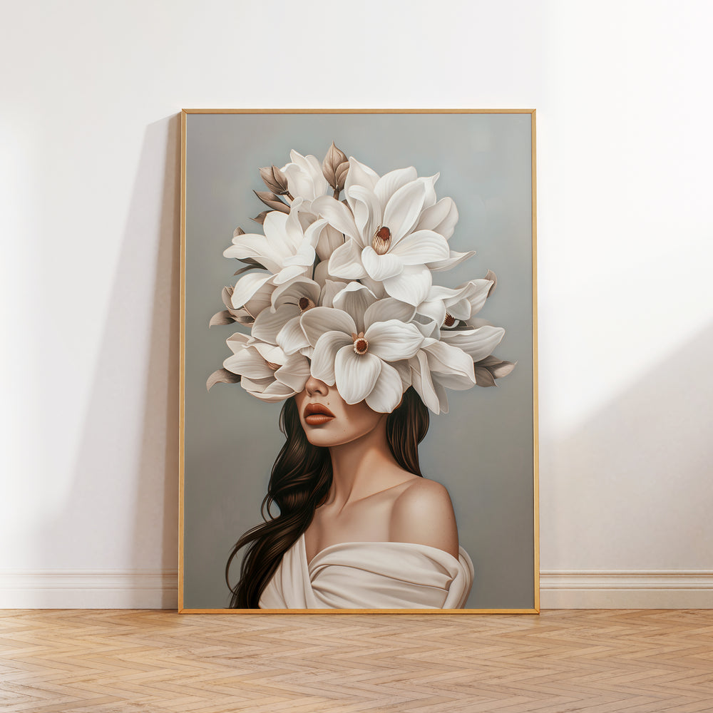 Serenade of Magnolias Print Wall Art Moncasso