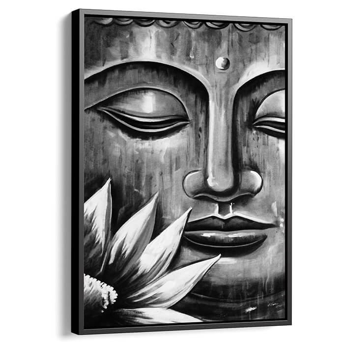Black framed Canvas Buddha prints#framing-option_black-framed-canvas