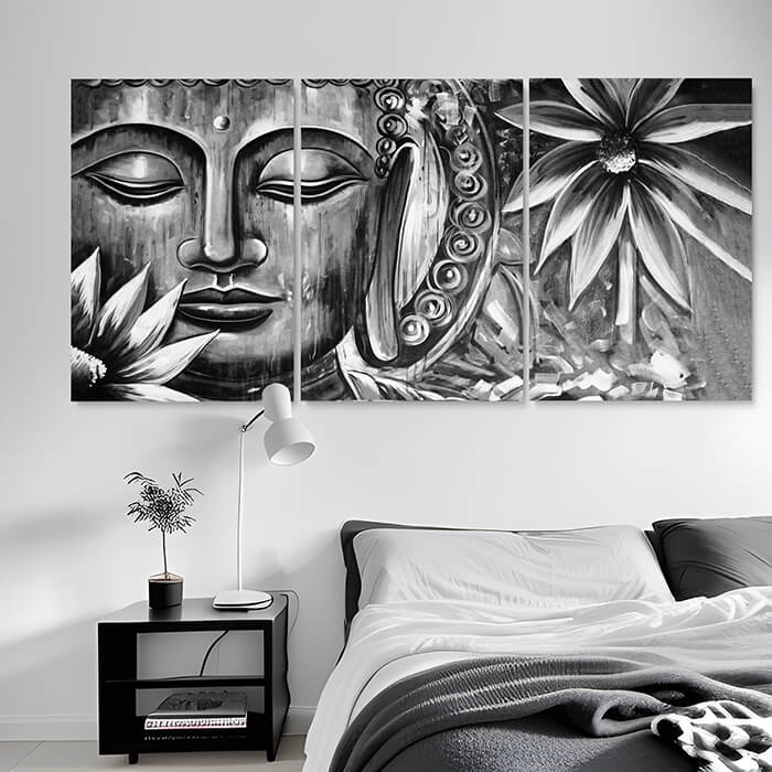 Gallery wrapped Buddha canvas#framing-option_gallery-wrap-canvas