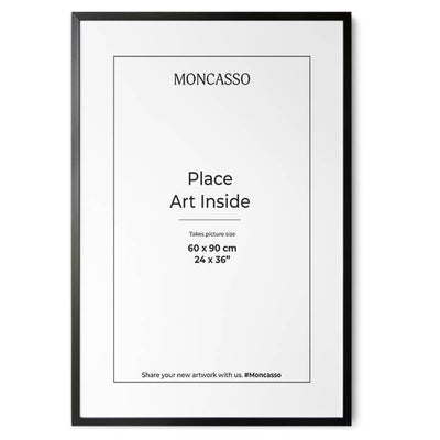 Fine Art Frame Black 60 x 90 cm Frame Moncasso