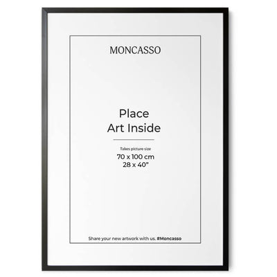 Fine Art Frame Black 70 x 100 cm Frame Moncasso