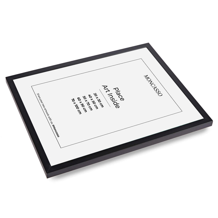 Black Fine Art Frame, 50 x 70 cm Frame Moncasso