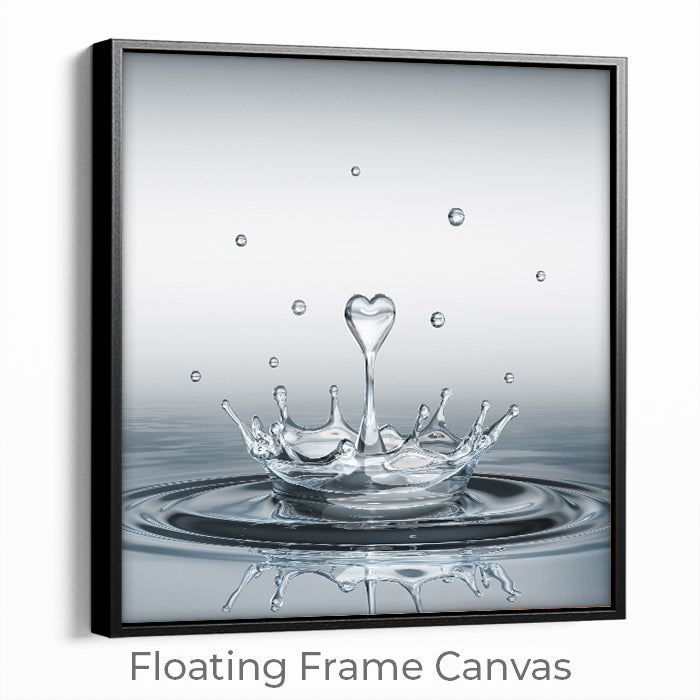 Heart Drop Print Wall Art Moncasso