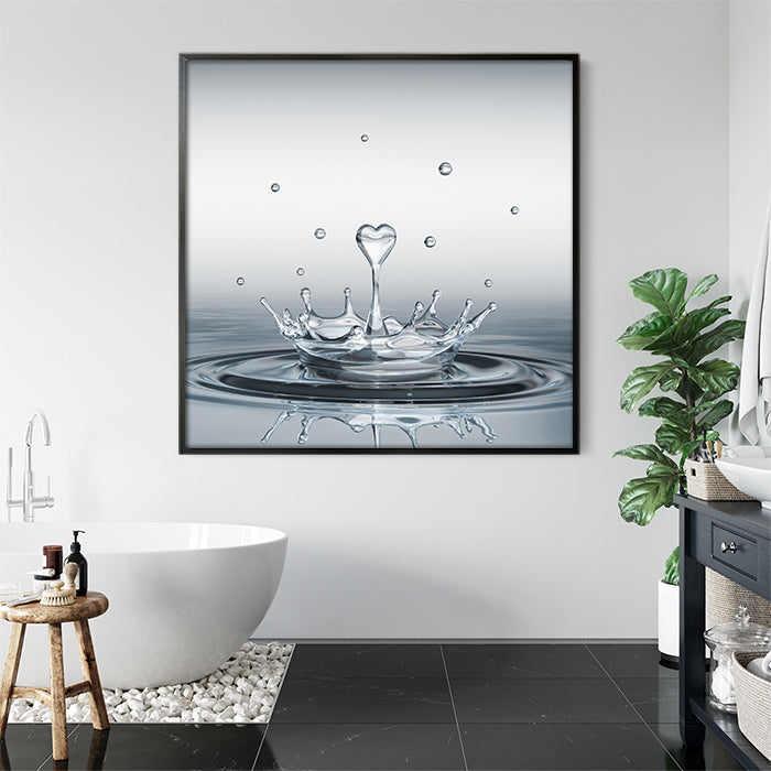 Heart Drop Print Wall Art Moncasso