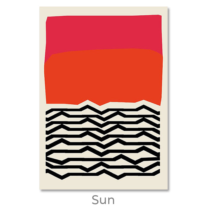 Tribal Sun Print Wall Art Moncasso