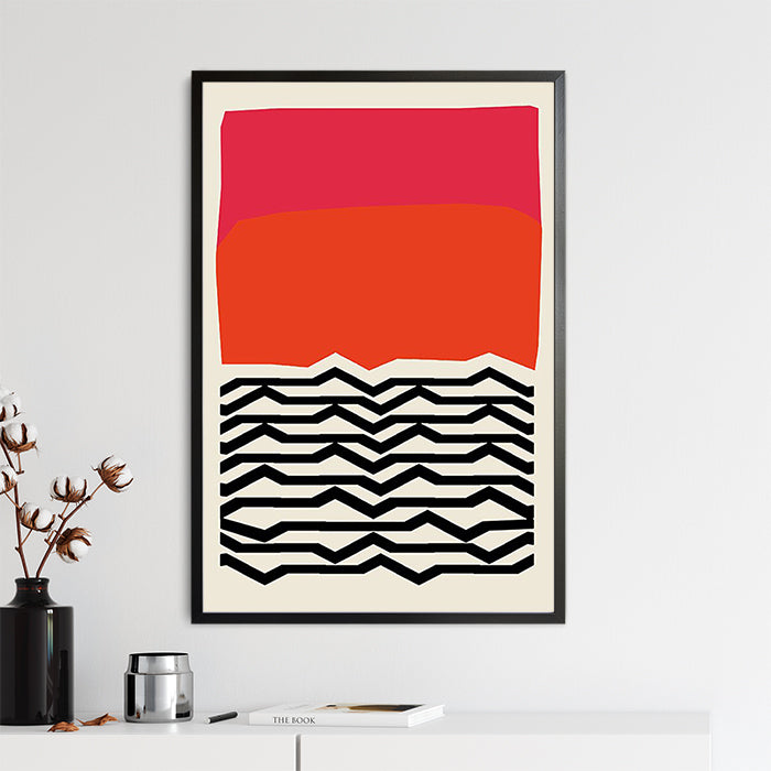Tribal Sun Print Wall Art Moncasso