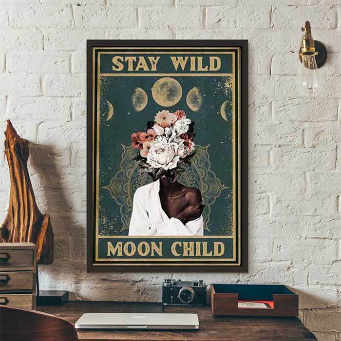 Moon Child Print Wall Art Moncasso